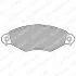 Комплект гальмівних колодок передн, CITROEN XSARA/HATCHBACK KIA CARNIVAL I NISSAN KUBISTAR PEUGEOT 206, 306, 306/HATCHBACK 1.1-2.9D 04.93-12.12 Delphi LP1617 (фото 1)