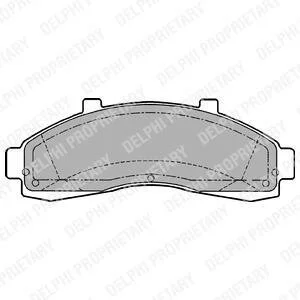 Гальмівні колодки, дискові Delphi LP1625