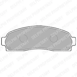 Комплект гальмівних колодок з 4 шт. дисків Delphi LP1757