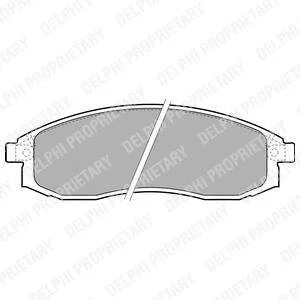 Гальмівні колодки, дискові Delphi LP1759