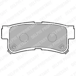 SSANGYONG гальмів.колодки задн.Rexton,Kyron,Actyon Delphi LP1765