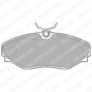 Гальмівні колодки, дискові Delphi LP1767