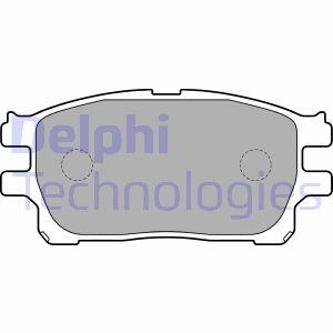 TOYOTA К-т тормозных колодок PREVIA 2.0D 07 00- Delphi LP1784