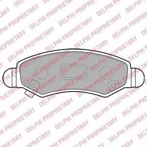 Комплект гальмівних колодок з 4 шт. дисків Delphi LP1919