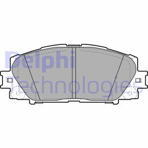 A_Гальмівні колодки дискові TOYOTA Yaris "F "05>> Delphi LP2006
