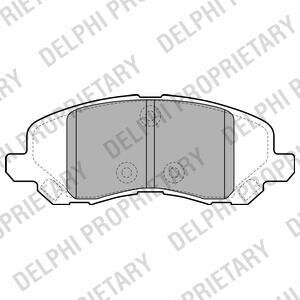 Колодки тормозные дисковые, комплект Delphi LP2038