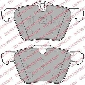 Колодки тормозные JAGUAR S TYPE/XJ 02- перед. с датч. Delphi LP2114