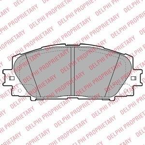 Гальмівні колодки дискові LEXUS/TOYOTA CT200h/Prius "F "09>> Delphi LP2135
