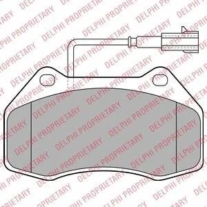 Комплект гальмівних колодок - дискові Delphi LP2136