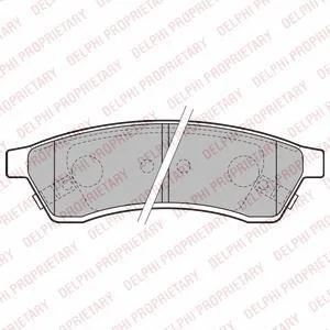 CHEVROLET гальмівні колодки задн.Epica Delphi LP2197