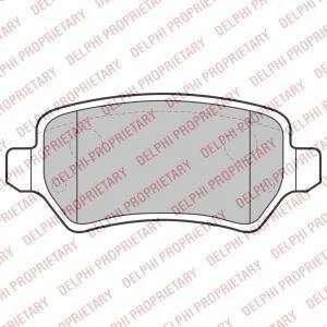 Колодки тормозные OPEL ASTRA G/ASTRA H/MERIVA/ZAFIRA B 98- задн. Delphi LP2209