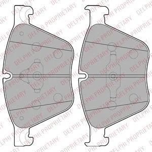 Гальмівні колодки дискові BMW 5(F07)/X6(E71) "F "09>> Delphi LP2210