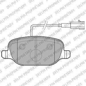 Гальмівні колодки, дискові Delphi LP2223