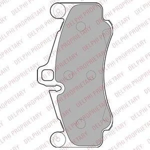 Гальмівні колодки, дискові Delphi LP2232