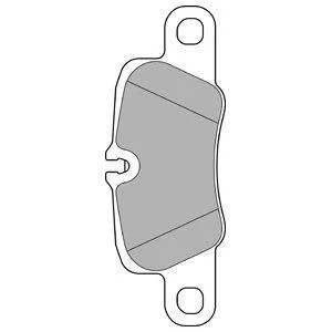 PORSHE колодки гальм. передн. 911 12-, Panamera 09- Delphi LP2237