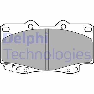 Комплект гальмівних накладок, дискове гальмо Delphi LP2242