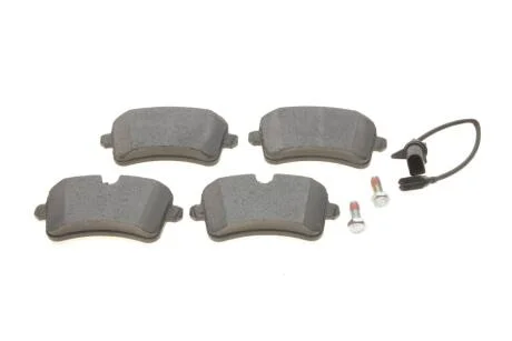 Комплект гальмівних колодок задн (з комплектуючими з шумопоглинаючою пластиною), AUDI A4 B8, A5, A6 ALLROAD C7, A6 C7, A7, A8 D4 PORSCHE MACAN 1.8-4.2D 11.09- Delphi LP2249