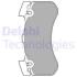 Тормозные колодки передние (16.6 мм) (система BREMBO) Audi A6 C7 A7 A8 09-18 Delphi LP2283 (фото 1)