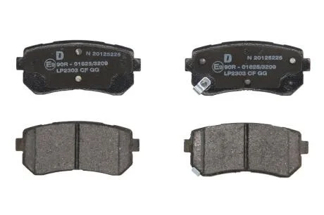 Комплект гальмівних колодок задн, HYUNDAI CRETA, I20 I, I30, IX35, KONA, KONA/SUV, SONATA VII KIA OPTIMA, PICANTO II, PICANTO III, SOUL II 1.0-2.4 10.07- Delphi LP2303