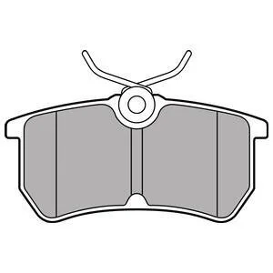 Колодки тормозные FORD FIESTA 12- задн. Delphi LP2480