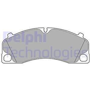 Комплект тормозных колодок, дисковый тормоз Delphi LP2500
