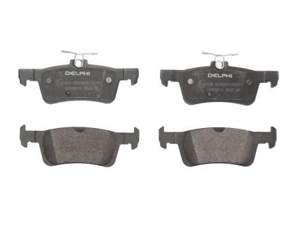 Комплект гальмівних колодок задн, CITROEN BERLINGO, BERLINGO/MINIVAN PEUGEOT 3008, 308 II, 308 II/KOMBI, 308/HATCHBACK, 508 II, PARTNER/MINIVAN, RIFTER 1.2-2.0D 09.13- Delphi LP2503