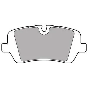 Комплект гальмівних накладок, дискове гальмо Delphi LP2508