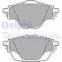 Комплект гальмівних колодок задн, DS DS 4 II, DS 7, DS 9 CITROEN C4 GRAND PICASSO II, C4 II, C4 PICASSO II, C4 SPACETOURER, C5 AIRCROSS, C5 X, GRAND C4 SPACETOURER 1.2-Electric 02.13- Delphi LP2509 (фото 1)