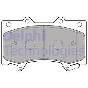 Комплект гальмівних накладок, дискове гальмо Delphi LP2712