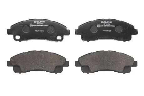 Колодки тормозные задние CANTER FUSO FE73B/74B/84B/84D/84P/85S (W=153.4) Delphi LP2716