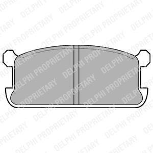 Тормозные колодки передние (15.5mm) Mitsubishi Lancer, Galant 1980-84 Delphi LP286
