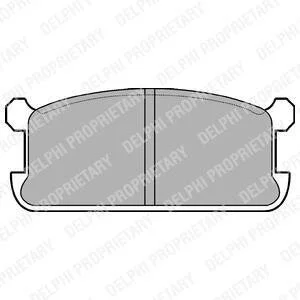 Тормозные колодки передние (15.5mm) Mitsubishi Lancer, Galant 1980-84 Delphi LP286