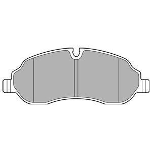 Комплект гальмівних колодок передн, FORD TRANSIT V363 FORD USA TRANSIT-150, TRANSIT-350 2.0D/2.2D/3.7 08.13- Delphi LP3136