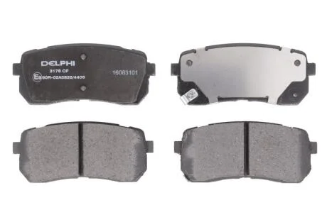 Комплект гальмівних колодок задн, KIA CARNIVAL II, SORENTO III 2.0D-3.5 10.01-12.20 Delphi LP3178