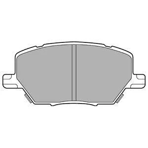 Комплект гальмівних накладок, дискове гальмо Delphi LP3184