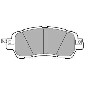 Комплект гальмівних накладок, дискове гальмо Delphi LP3189