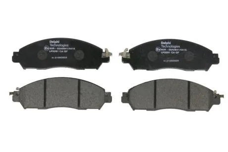 NISSAN колодки гальм. передн. Navara 2,3dCi 15- Delphi LP3291