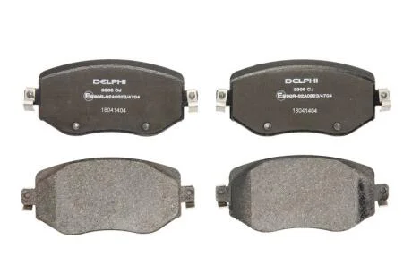 Комплект гальмівних колодок передн, RENAULT MEGANE IV 1.0-1.6 11.15- Delphi LP3306