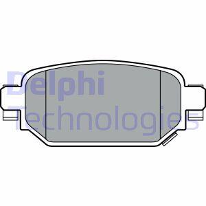 Комплект гальмівних колодок задн, MAZDA 3, CX-3 1.5-2.2D 07.13- Delphi LP3393