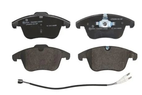 Комплект гальмівних колодок передн, PEUGEOT 407, 508 I, 508/KOMBI 1.6-2.2D 05.04- Delphi LP3526