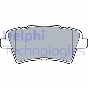Комплект гальмівних накладок, дискове гальмо Delphi LP3537