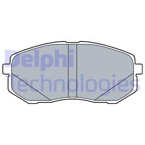 Комплект гальмівних колодок передн, HYUNDAI KONA, KONA/SUV, TUCSON, TUCSON/SUV KIA CEED, NIRO I, OPTIMA, PROCEED, SPORTAGE IV, XCEED 1.0-Electric 06.15- Delphi LP3538