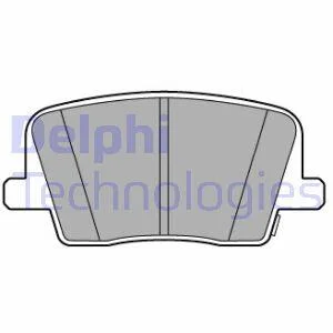 Комплект гальмівних накладок, дискове гальмо Delphi LP3581