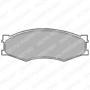 Гальмівні колодки, дискові Delphi LP358