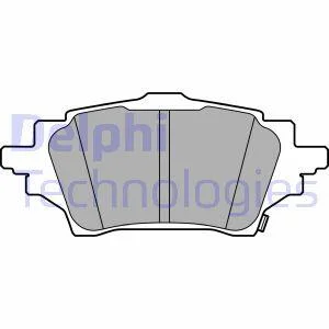Колодки гальмівні дискові задні Delphi LP3608