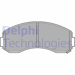 Комплект гальмівних накладок, дискове гальмо Delphi LP3616