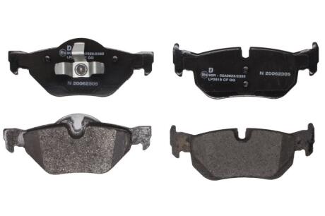 Колодки тормозные BMW 1(E81)/3(E93)/X1(E84) 05- задн. Delphi LP3618
