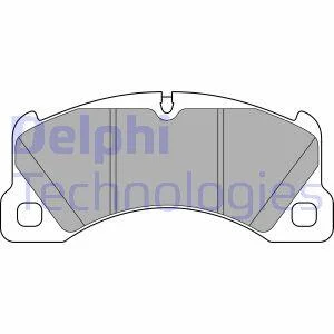 Комплект гальмівних накладок, дискове гальмо Delphi LP3629