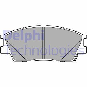 Комплект гальмівних накладок, дискове гальмо Delphi LP3645