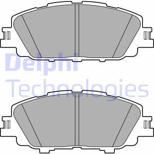 Комплект гальмівних накладок, дискове гальмо Delphi LP3647